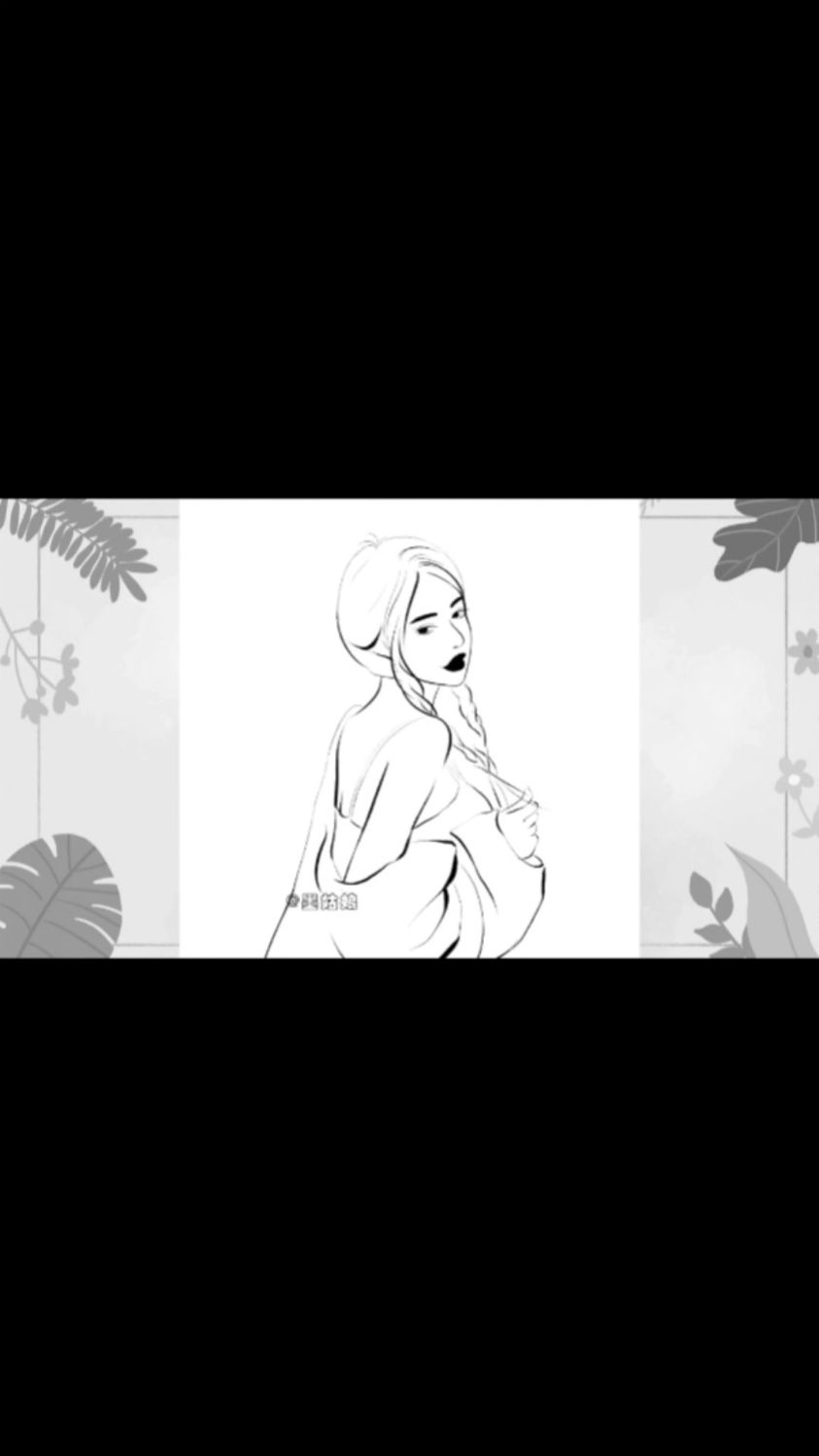 水墨风头像手绘ins极简风卡通漫画插画人物