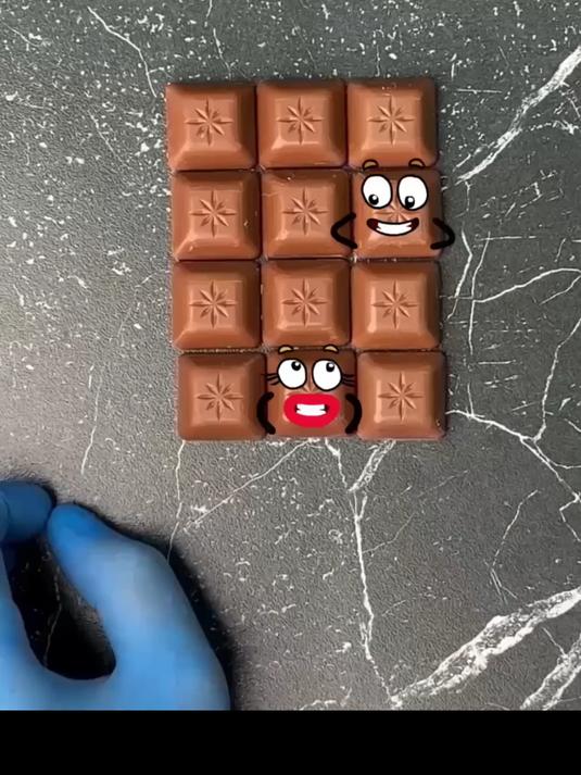 怎么摆巧克力