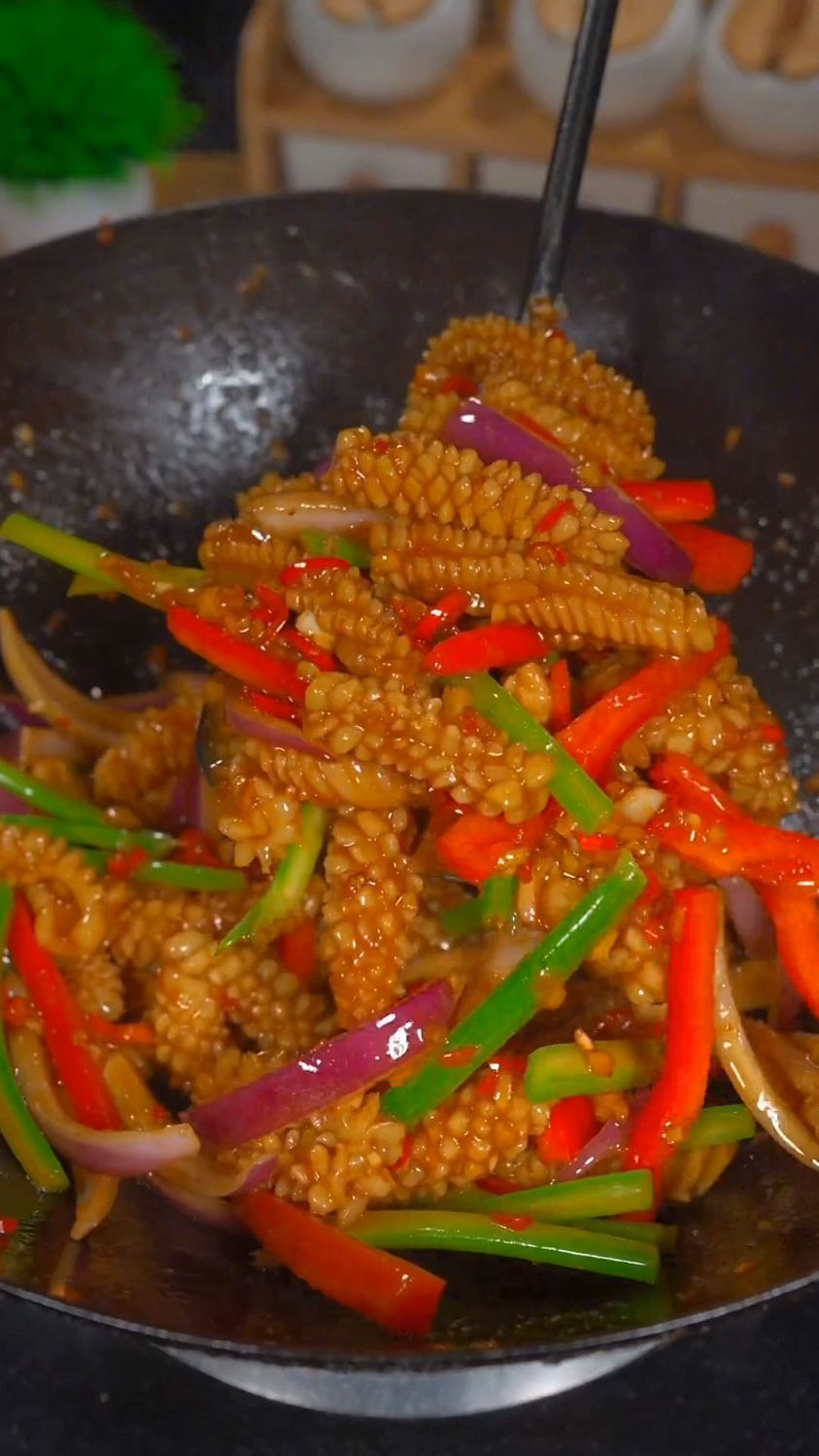 爆炒鱿鱼的美食新做法