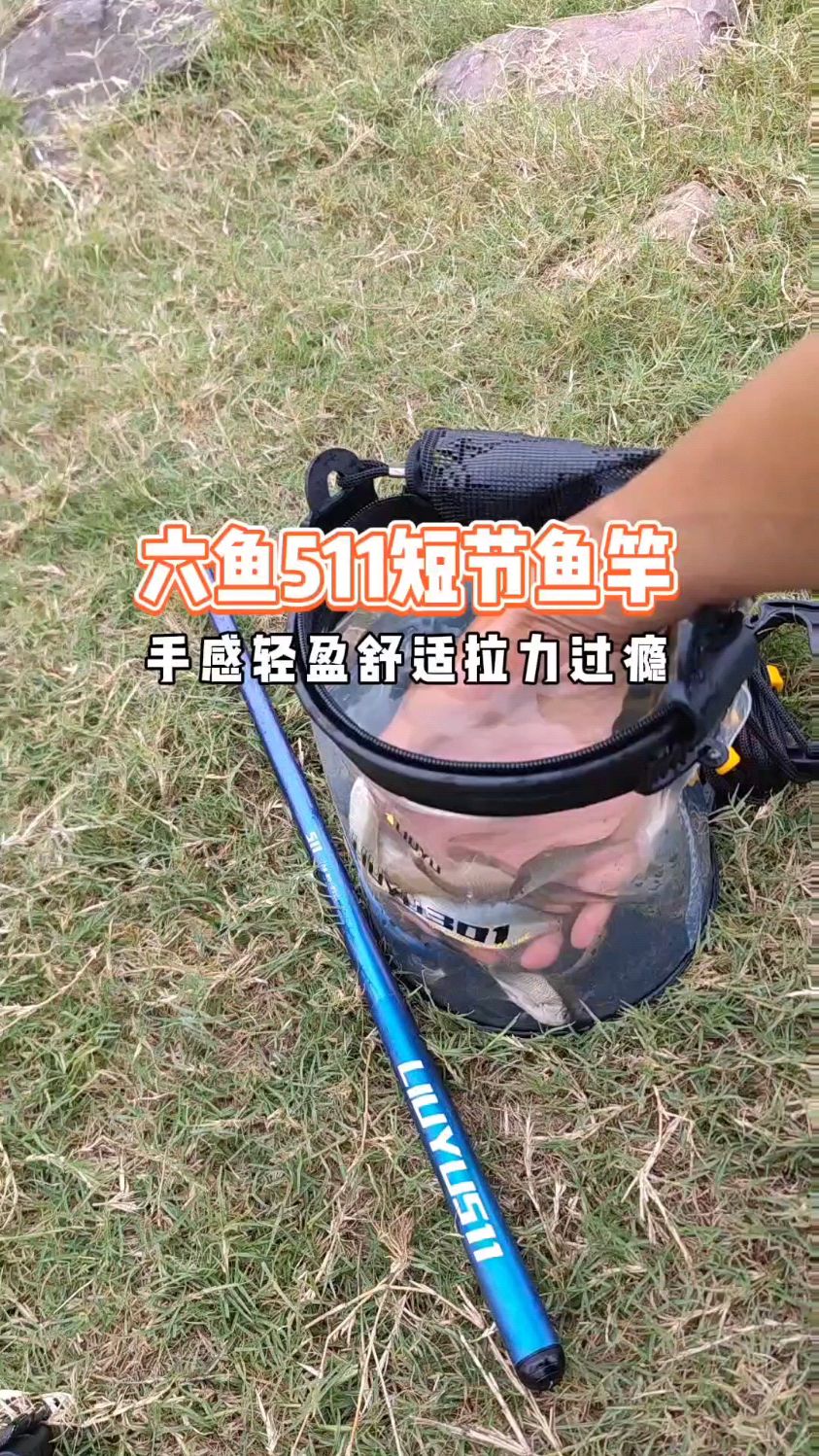 收缩后才51CM短节鱼竿,三七调性,钓鲫鱼、鲤鱼、鳑鲏手感好,喜欢钓小鱼的大师走一波