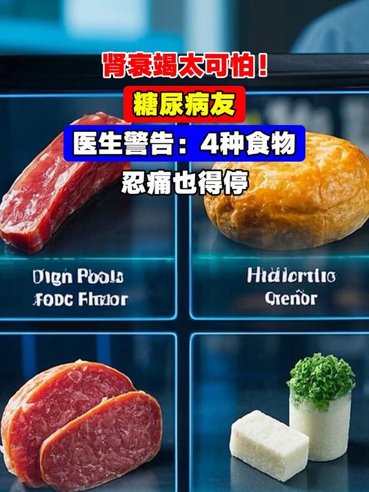 肾衰竭太可怕!糖尿病友,医生警告:4种食物,忍痛也得停