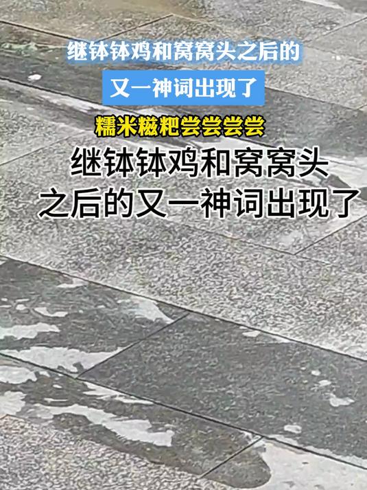 继钵钵鸡和窝窝头之后的又一神词出现了 糯米糍粑尝尝尝尝