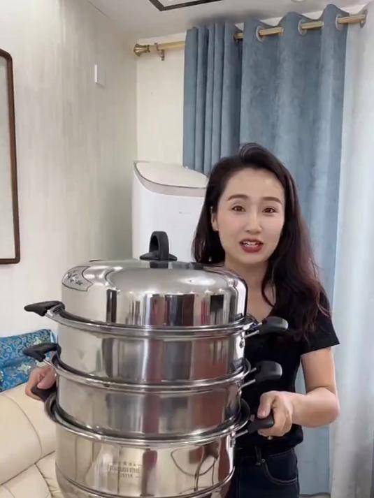 蒸锅 316不锈钢蒸锅 多层蒸锅 不锈钢蒸锅 厨房好物