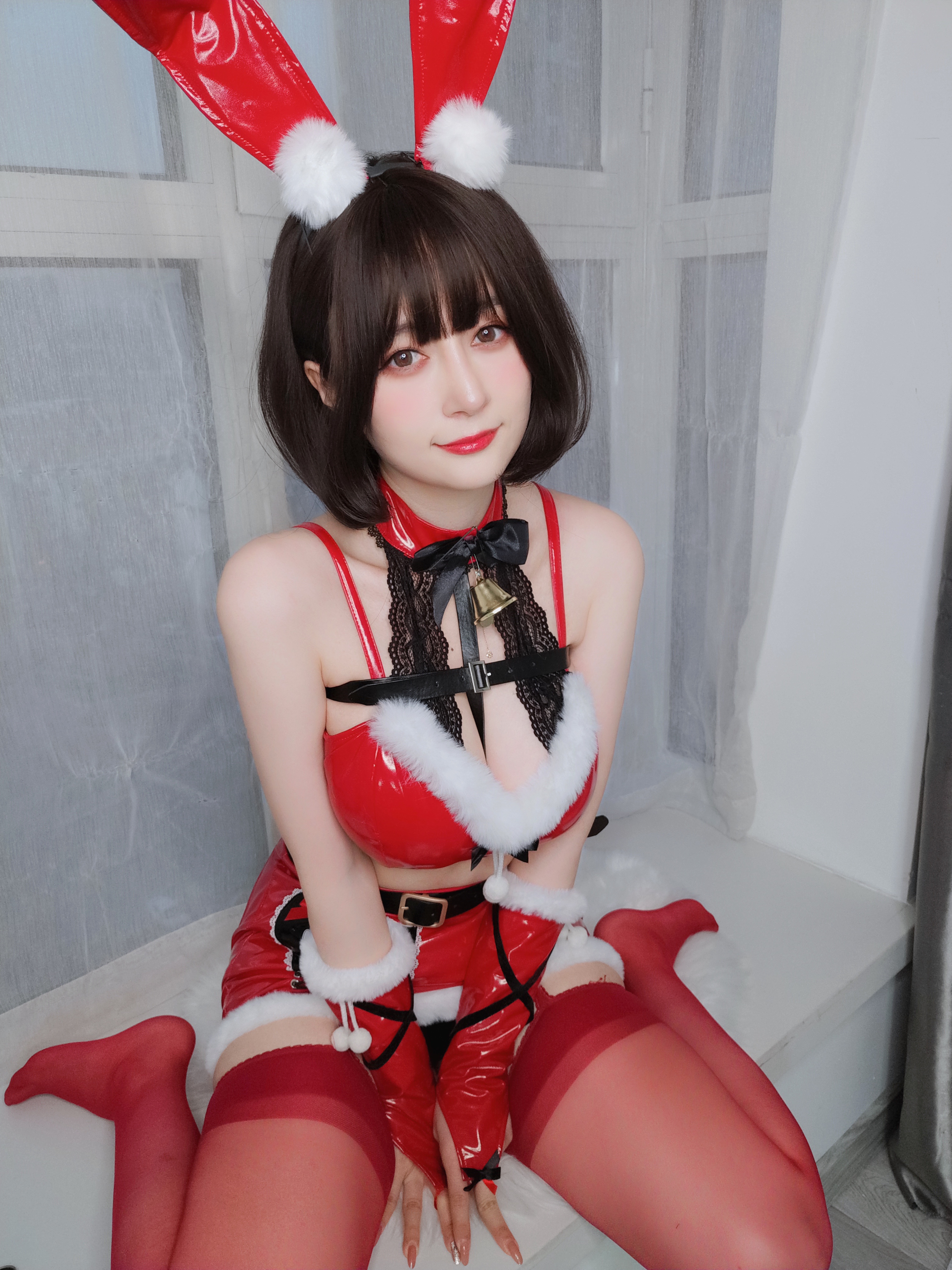 图片[15]-Coser小姐姐白银 NO.160 — Christmas Bunny [50P138M]-六色网