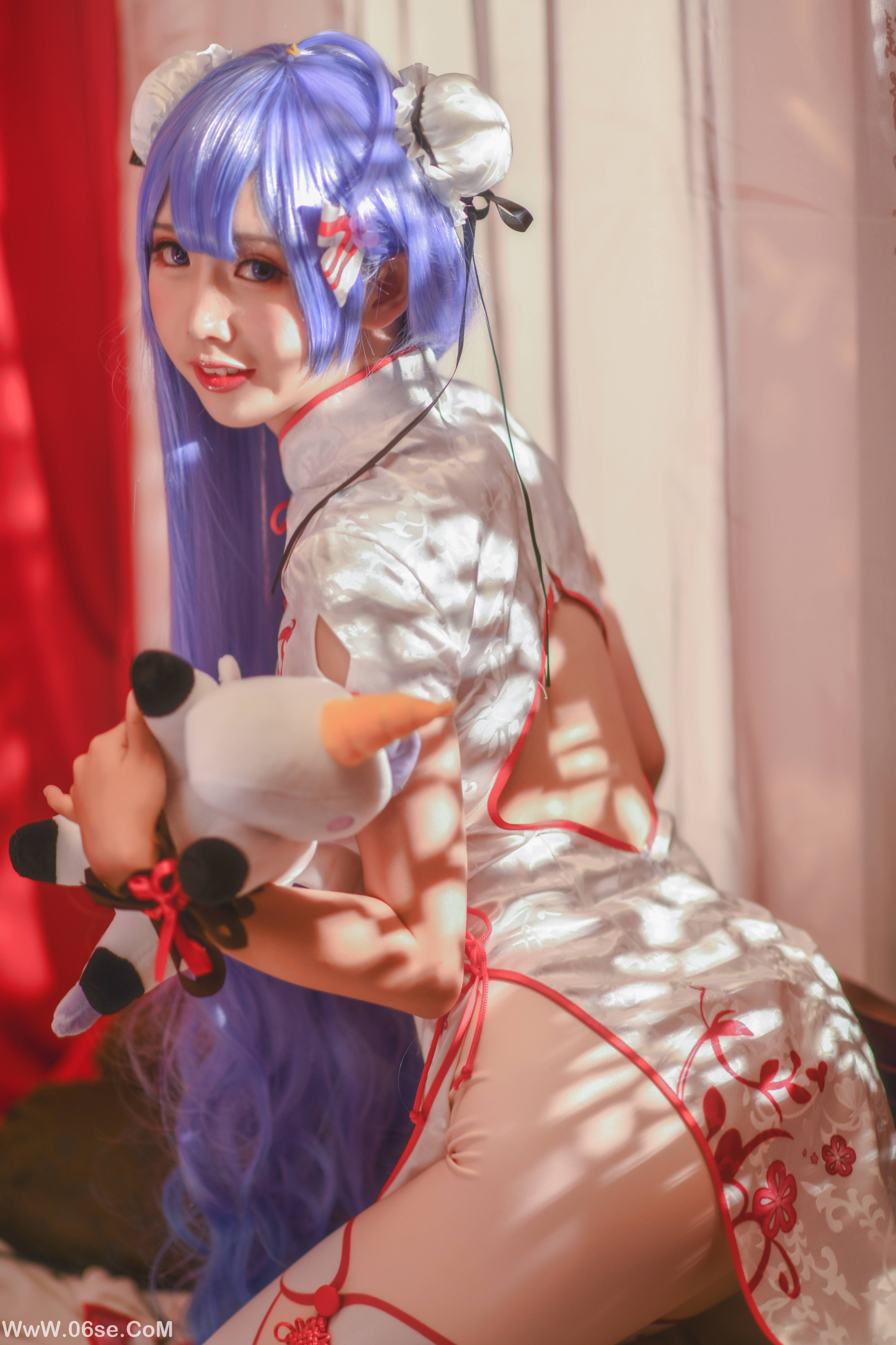 图片[19]-Coser面饼仙儿 NO.015 – 旗袍COS[20P230M]-六色网