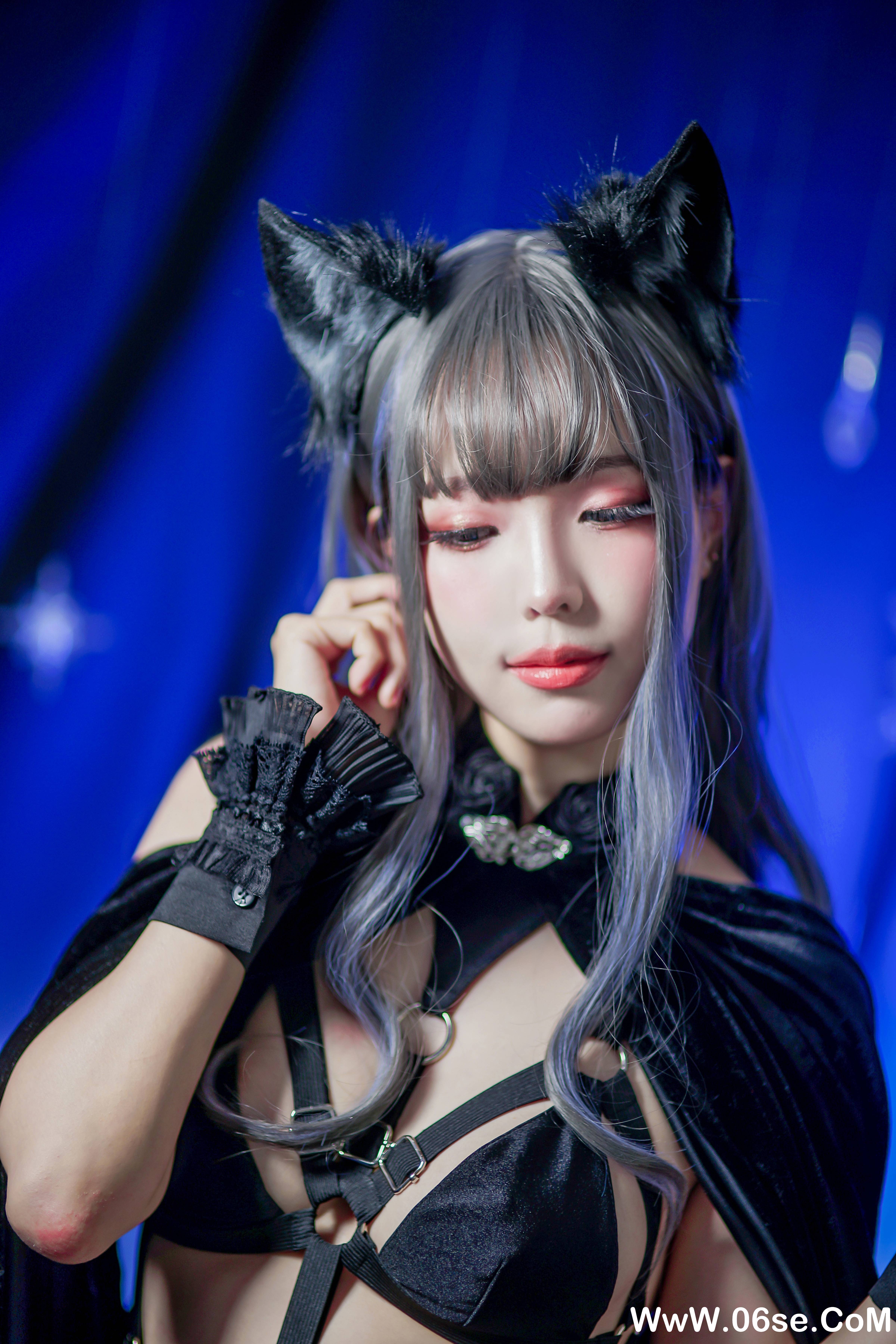 Ely_eee(ElyEE子) NO.037 — 灰太狼-黑丝带[24P115M]-六色网