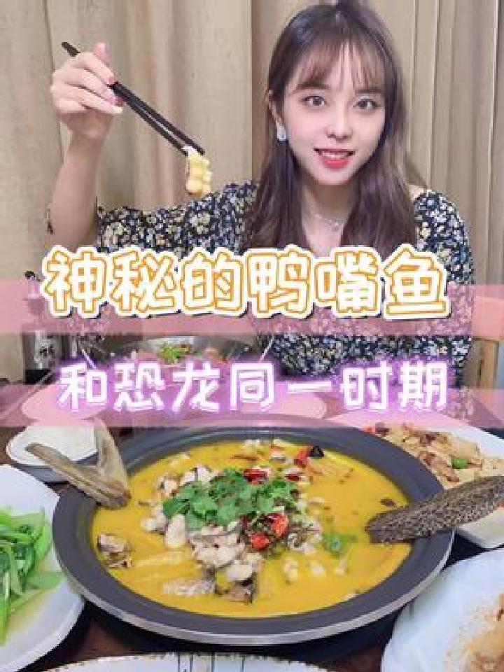 第一次吃鸭嘴鱼!简直人间美味～还很便宜!爱咯爱咯