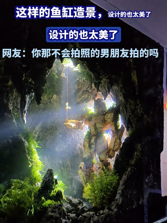 这样的鱼缸造景,设计的也太美了