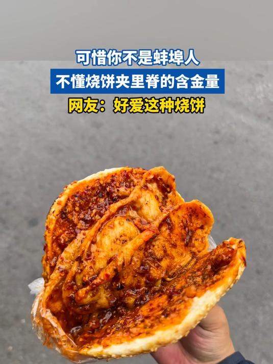 可惜你不是蚌埠人,不懂烧饼夹里脊的含金量,网友:好爱这种烧饼