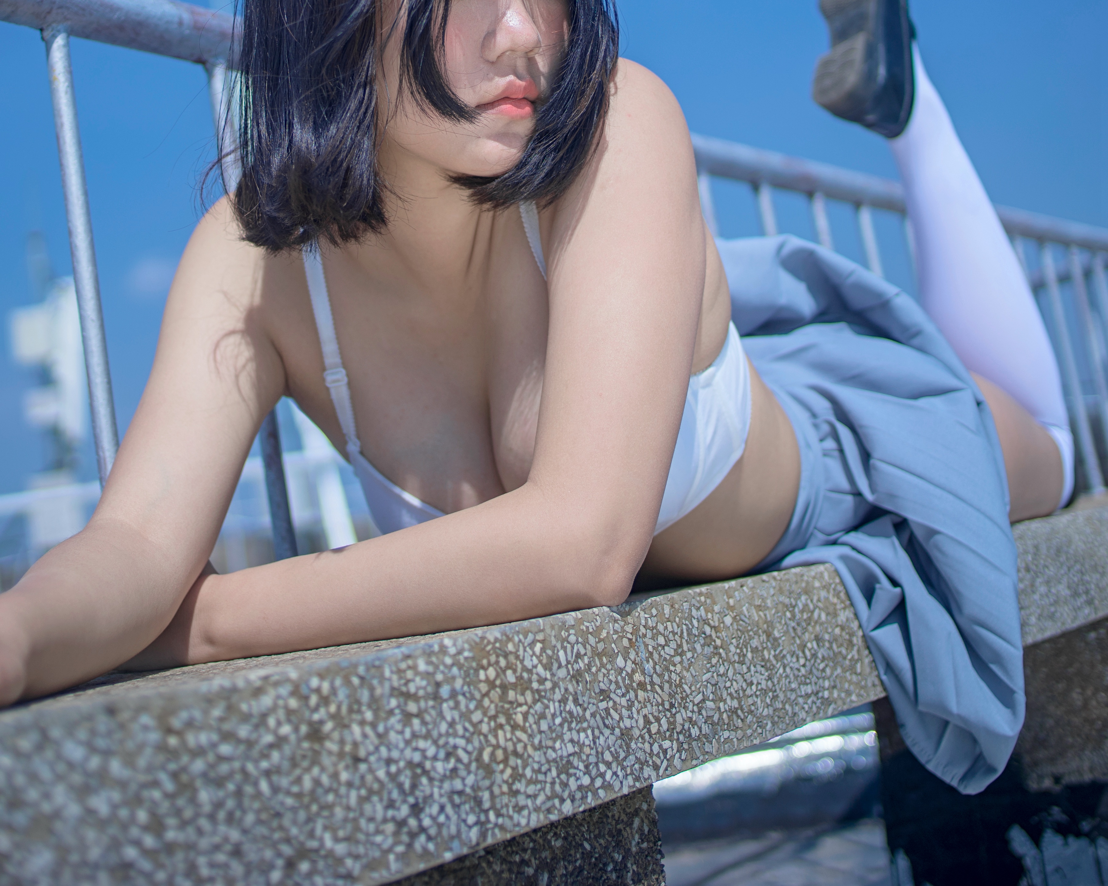 图片[26]-汐 NO.004 – 天台JK[40P108M]-六色网