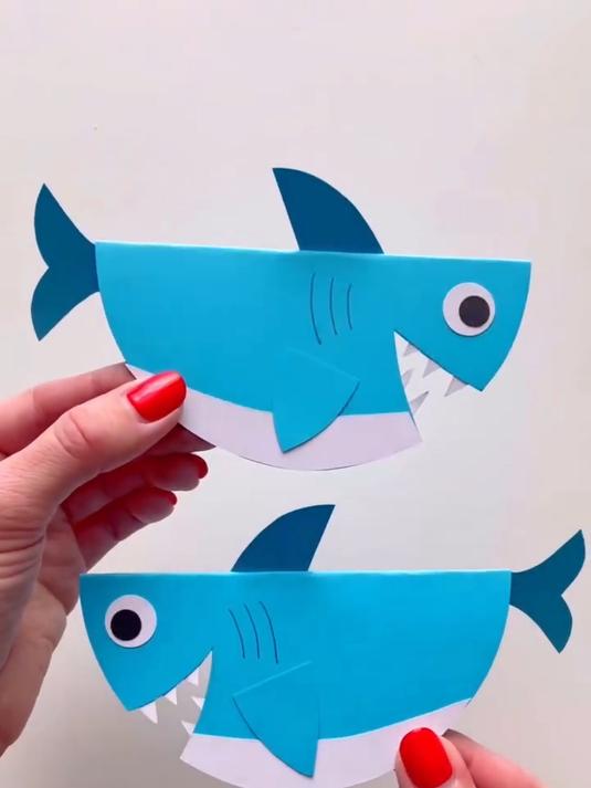 自制手工立体鲨鱼