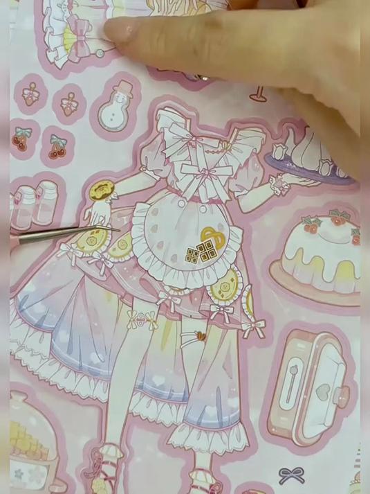 一起来玩蛋糕店贴纸饱饱