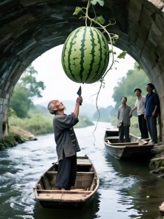 西瓜雕刻——鲤鱼