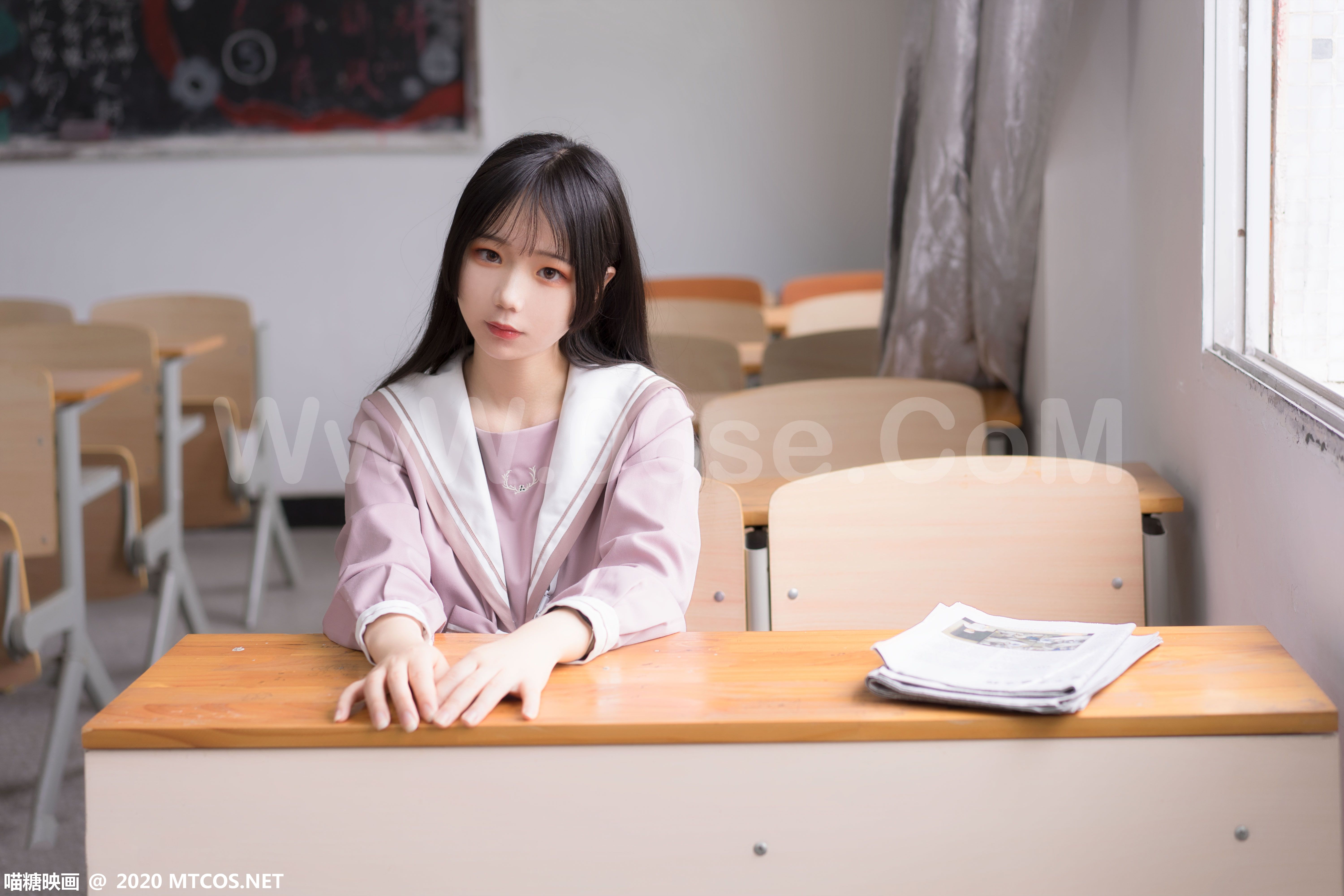 图片[49]-[MTCos] 喵糖映画 Vol.074 半度度度喵 粉色JK小姐姐-六色网