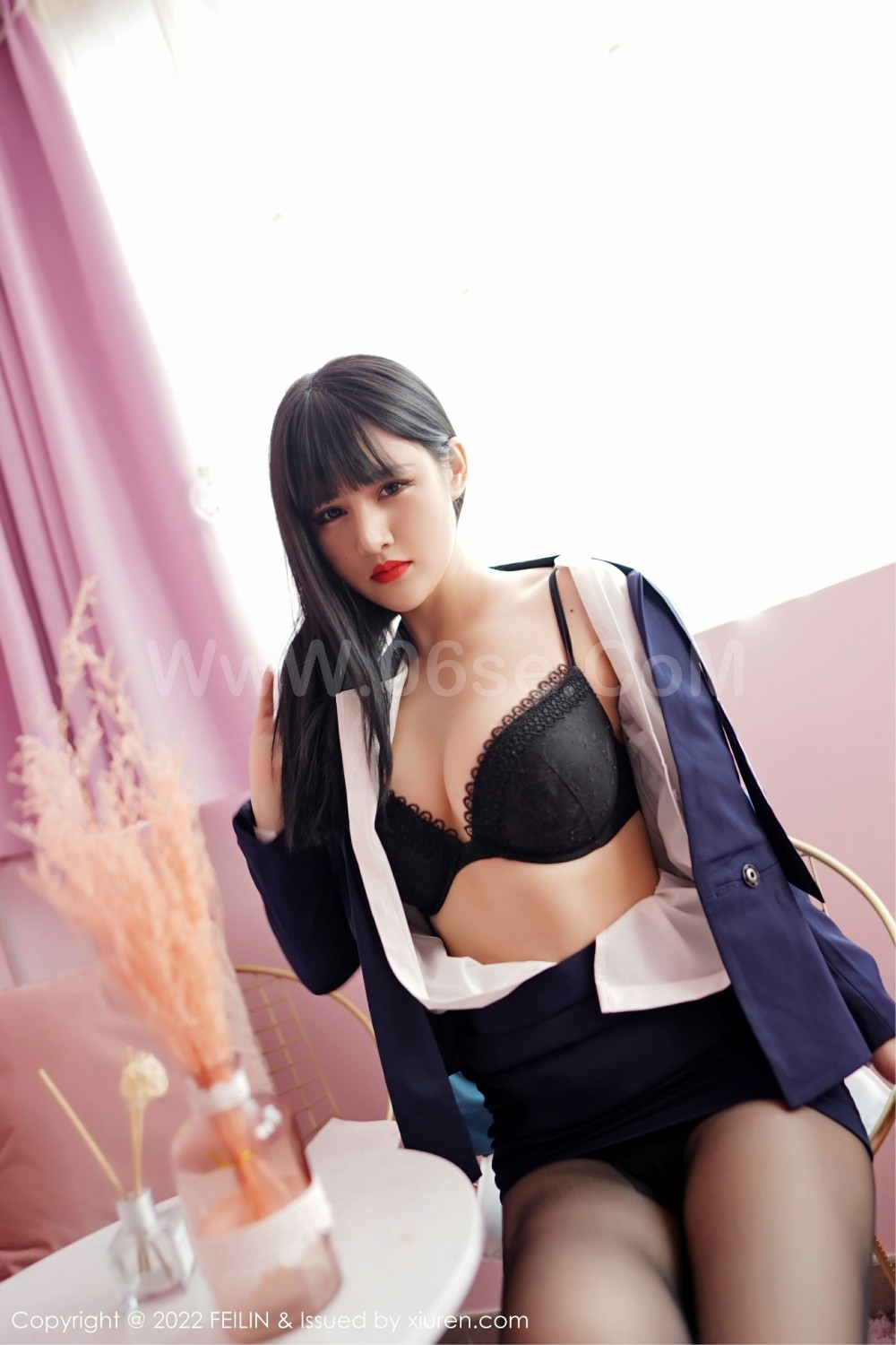 图片[22]-[FEILIN嗲囡囡] VOL.432 诗诗kiki 制服诱惑-六色网