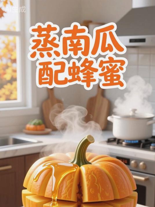 南瓜别再煮粥！蒸南瓜配蜂蜜，养脾又控糖