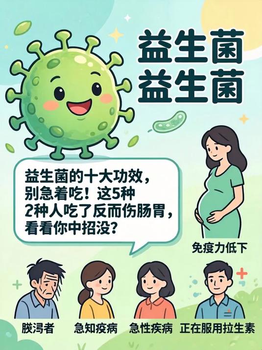 益生菌的十大功效，别急着吃！这5种人吃了反而伤肠胃，看看你中招没？