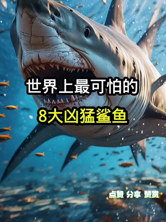 世界上最可怕的八大凶猛鲨鱼
