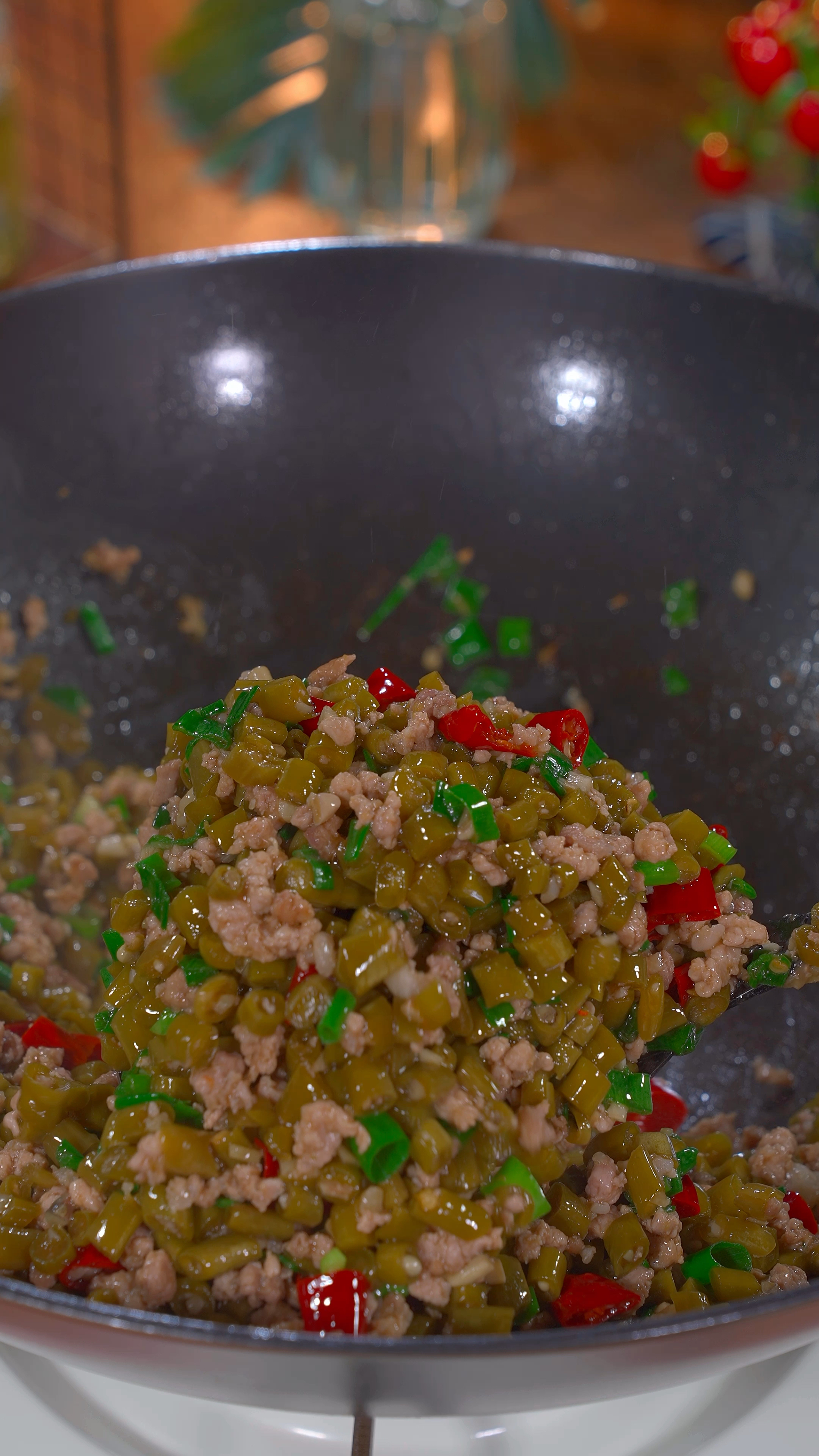 肉末炒酸豆角,简直不要太下饭