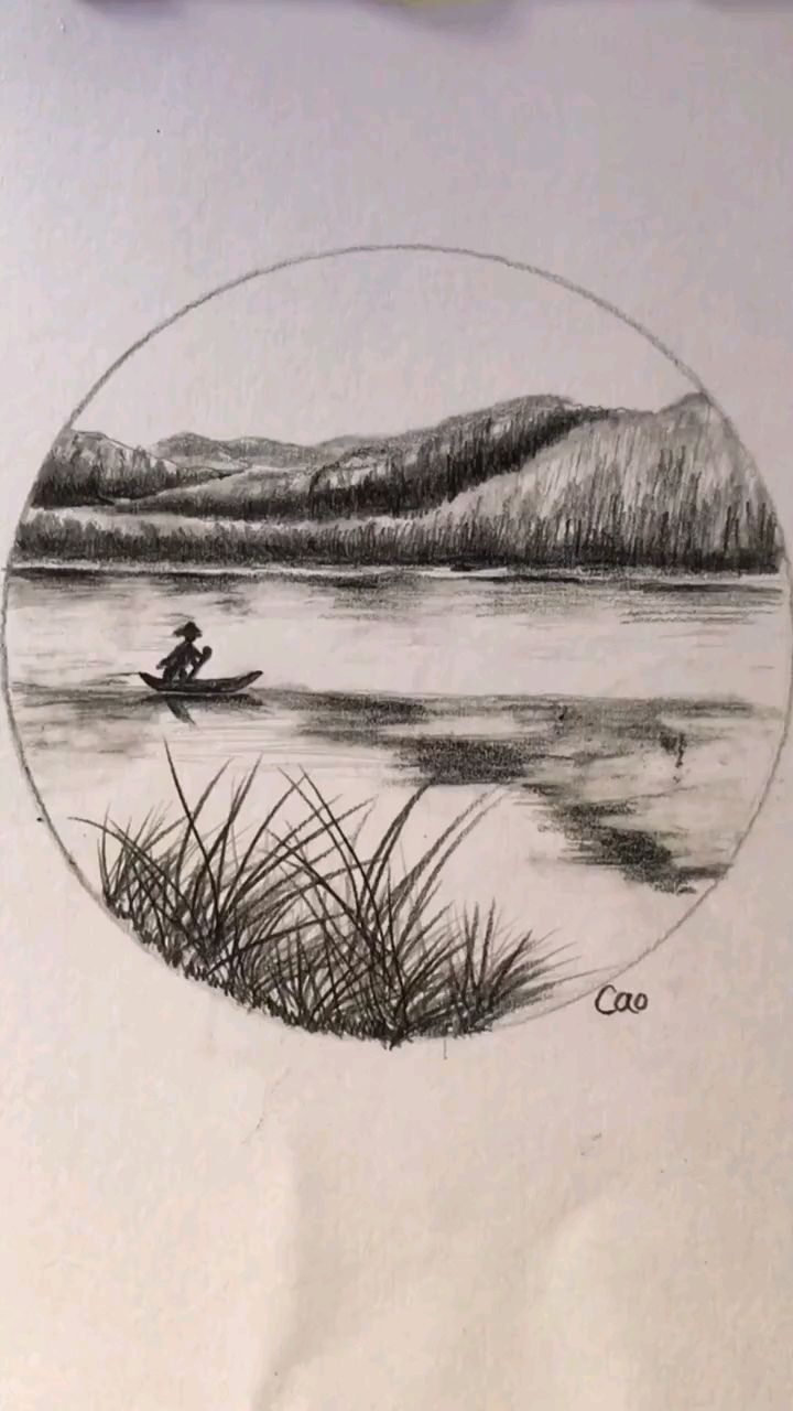 素描:用线条画风景画