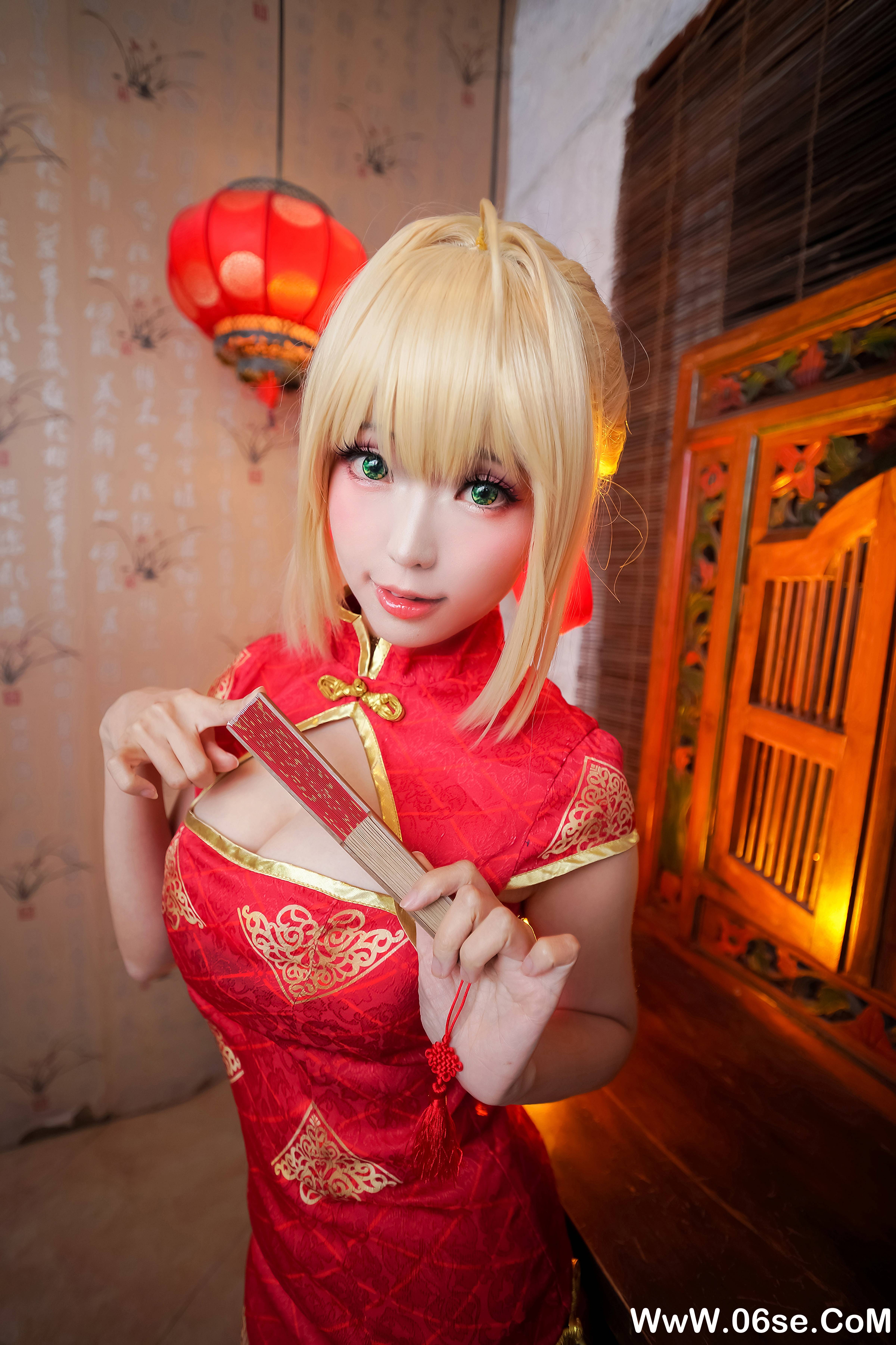 图片[2]-Ely_eee(ElyEE子) NO.029 — 尼禄 红旗袍[21P128M]-六色网