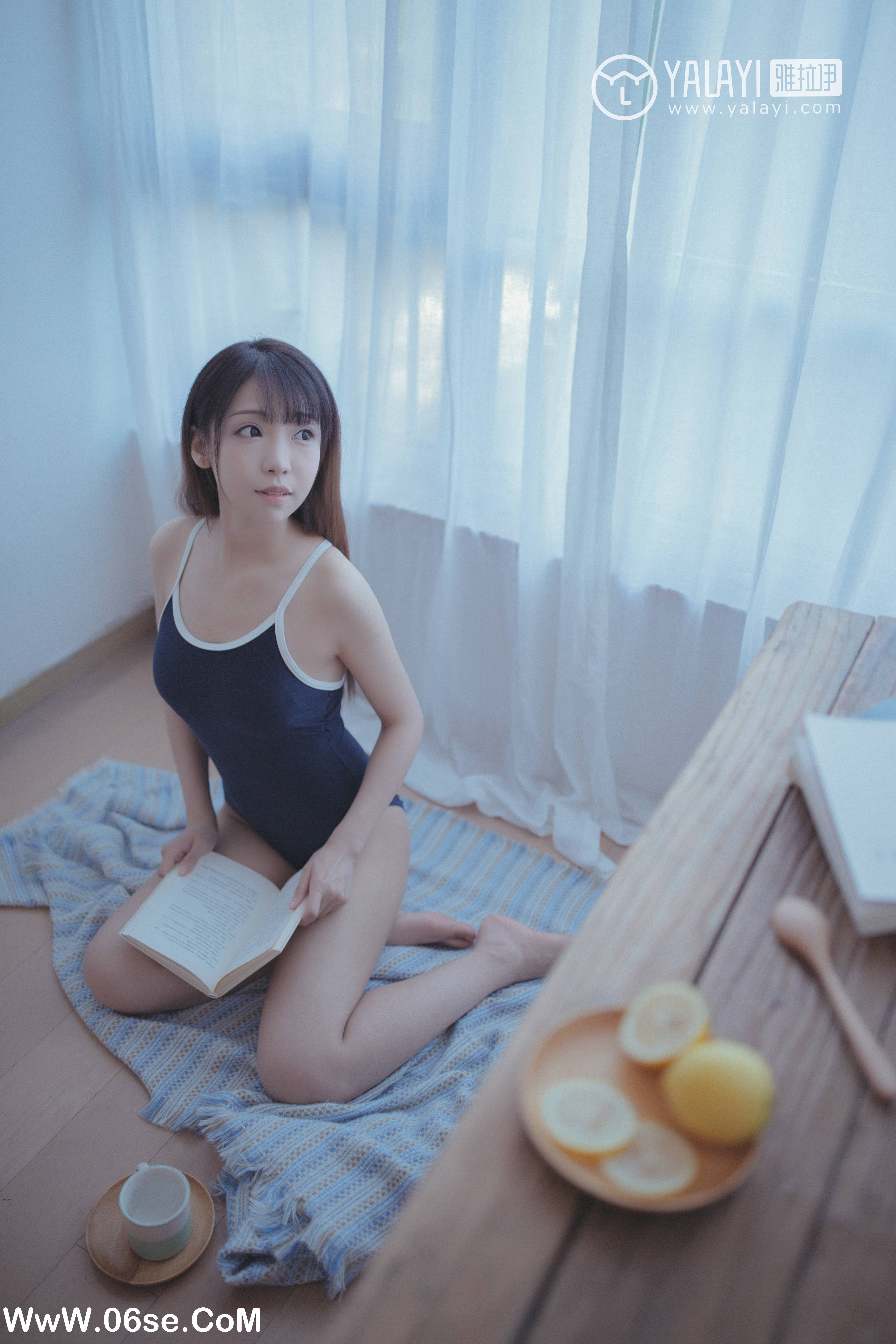 图片[9]-[YALAYI雅拉伊] NO.068 蓝帘幽梦 水花儿-六色网