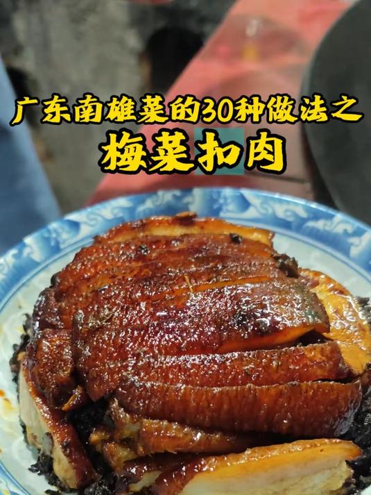 广东南雄菜的30种做法之十一，梅菜扣肉#踢开世界的门#