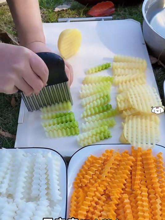 狼牙土豆波浪刀,各种蔬菜水果都可以切,在家就能轻松做美食
