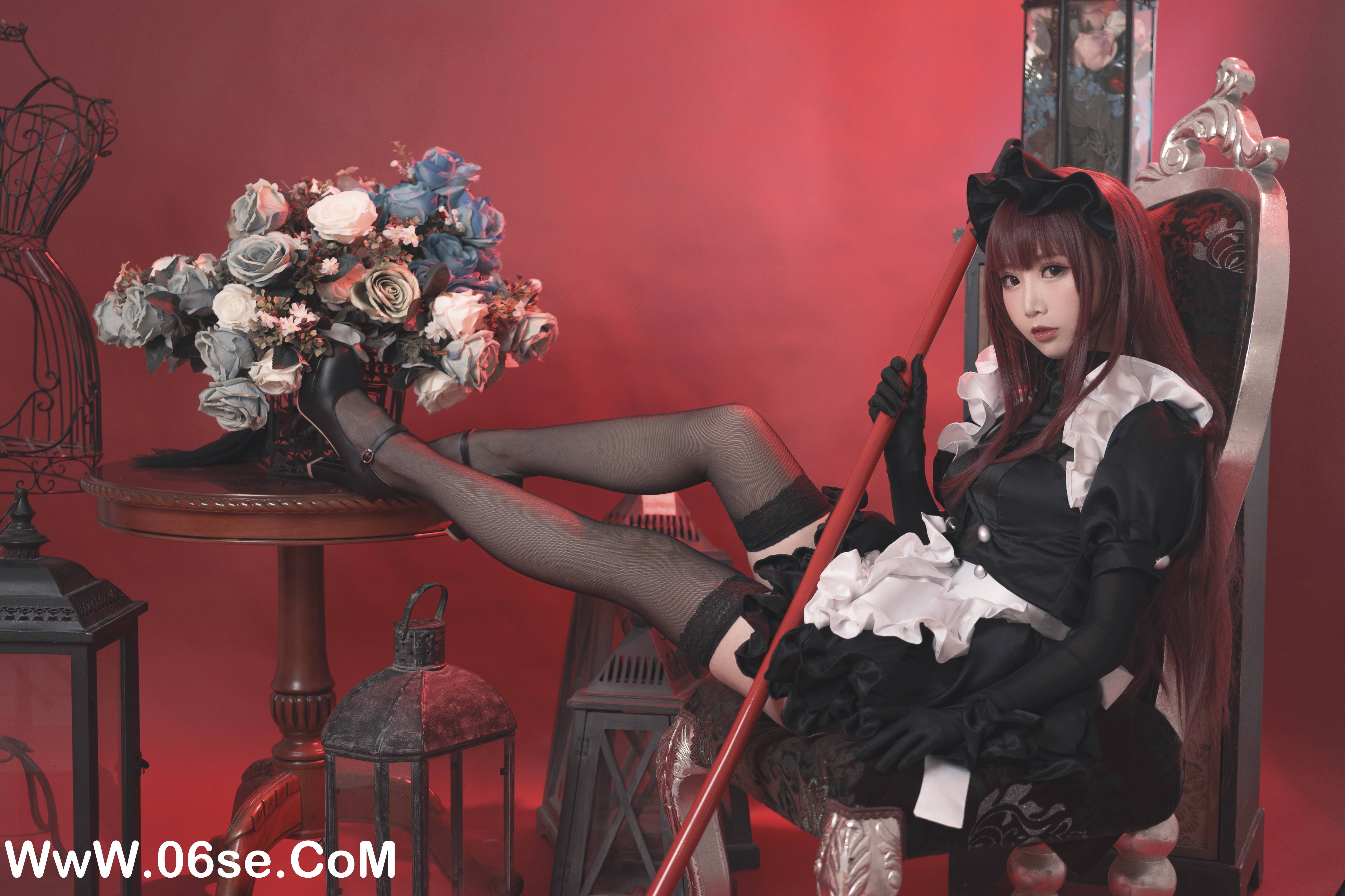 图片[6]-Coser面饼仙儿 NO.026 – 斯卡哈女仆[20P182M]-六色网