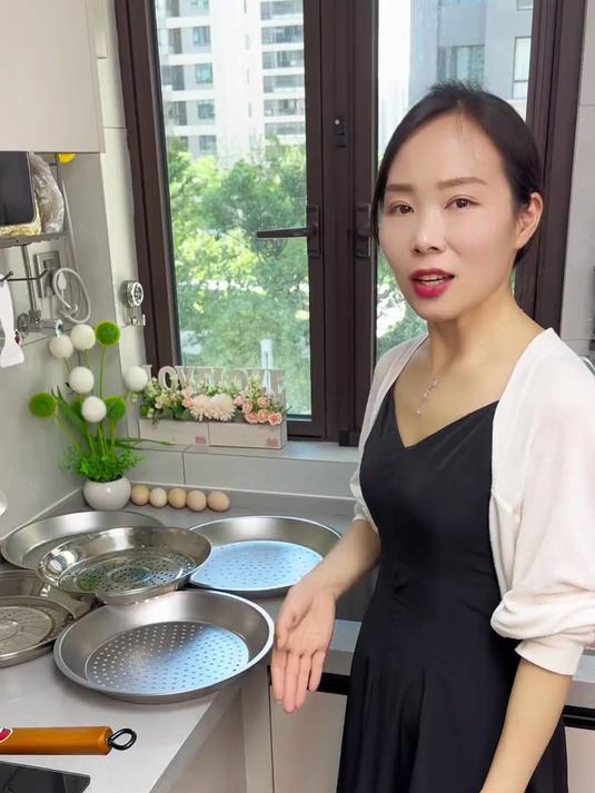 不管什么锅给它配上这个蒸盘都秒变蒸锅想蒸什么都可以不锈钢蒸盘
