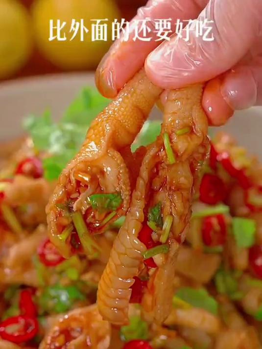 秘制女友超爱的柠檬鸡爪，简单做法大公开
