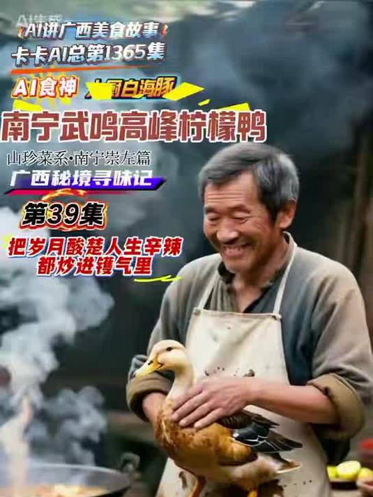 广西美食 AI食神39集 南宁武鸣高峰柠檬鸭