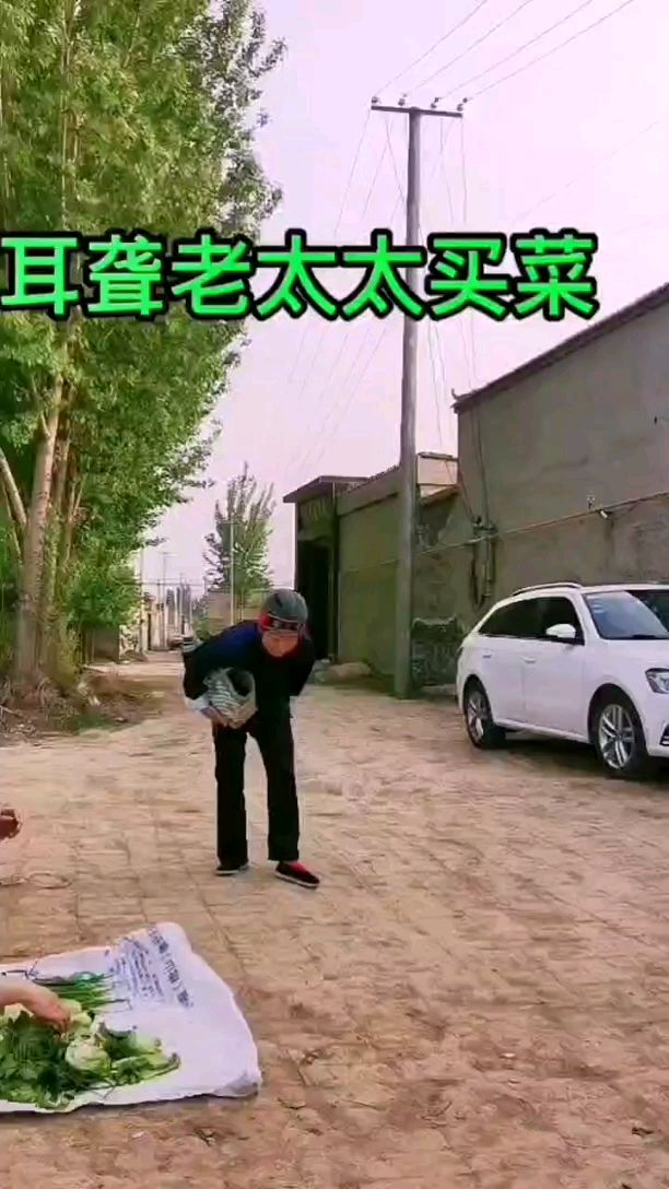 耳聋老太太买菜,搞笑解压