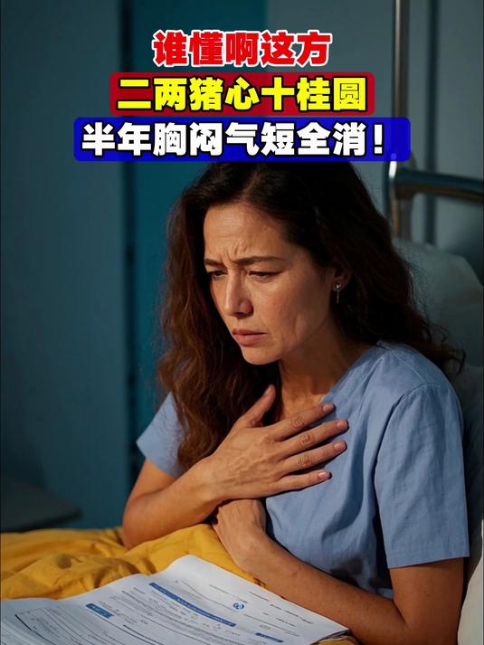 谁懂啊这方,二两猪心十桂圆,半年胸闷气短全消!
