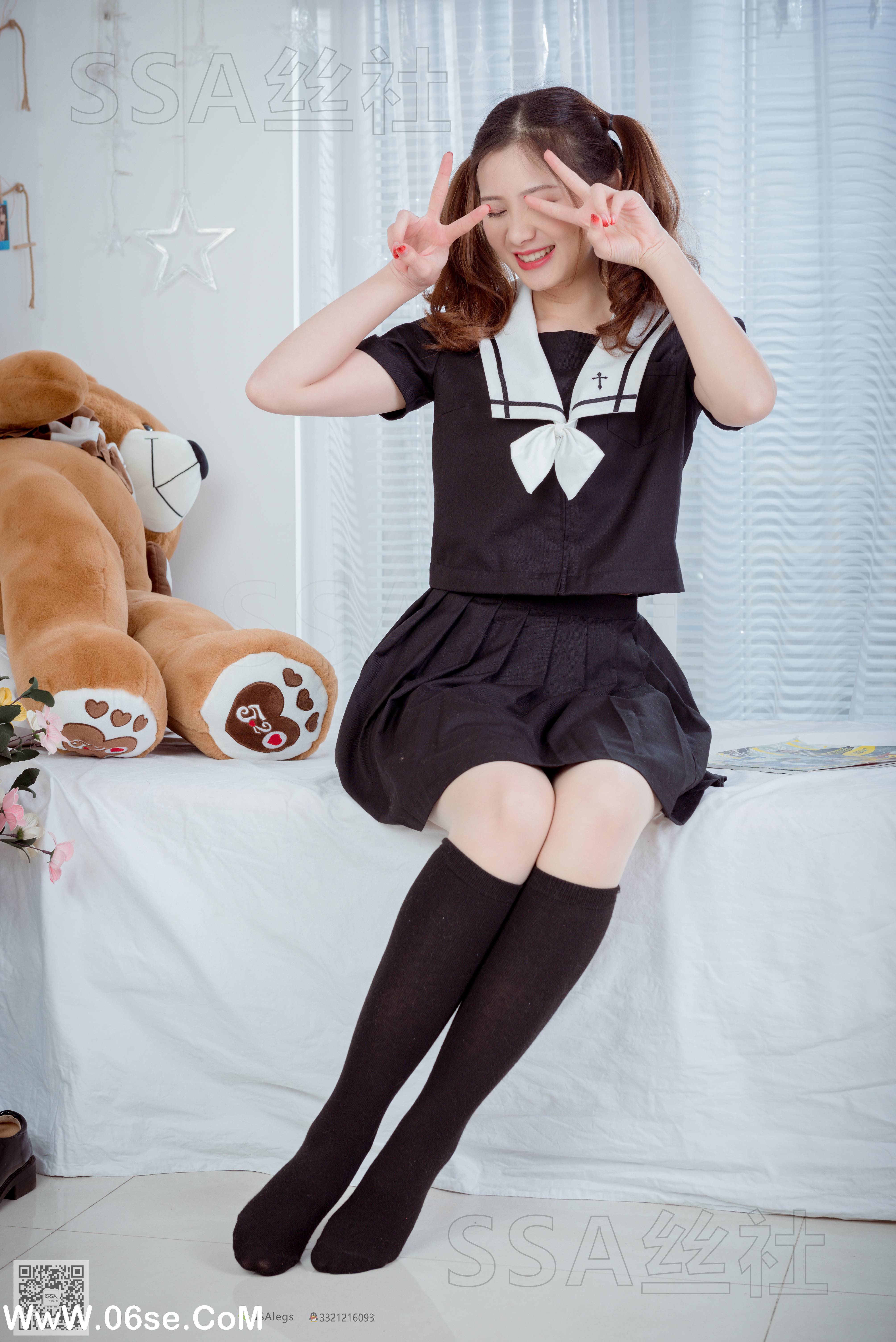 图片[39]-[SSA丝社] NO.079 雯雯 笑容治愈系小姐姐JK制服[132P1.62G]-六色网