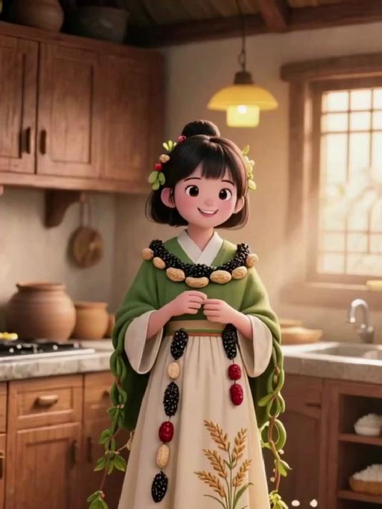 黑米花生粥,补血又养发