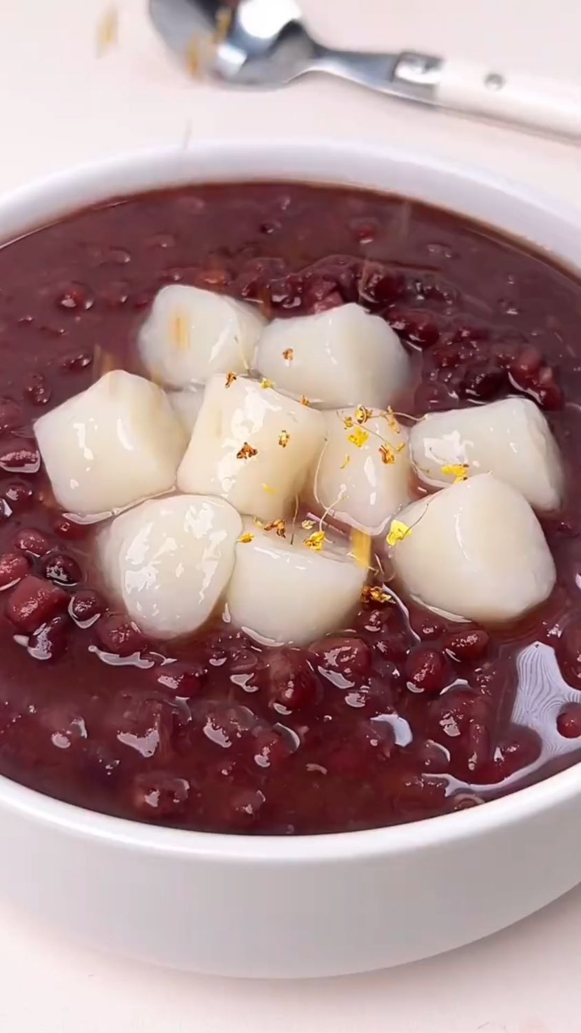 山药芋圆红豆汤