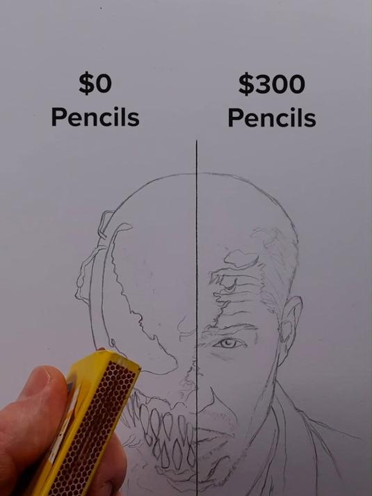 画毒液——简易绘画艺术教程:如何画汤姆哈迪版毒液