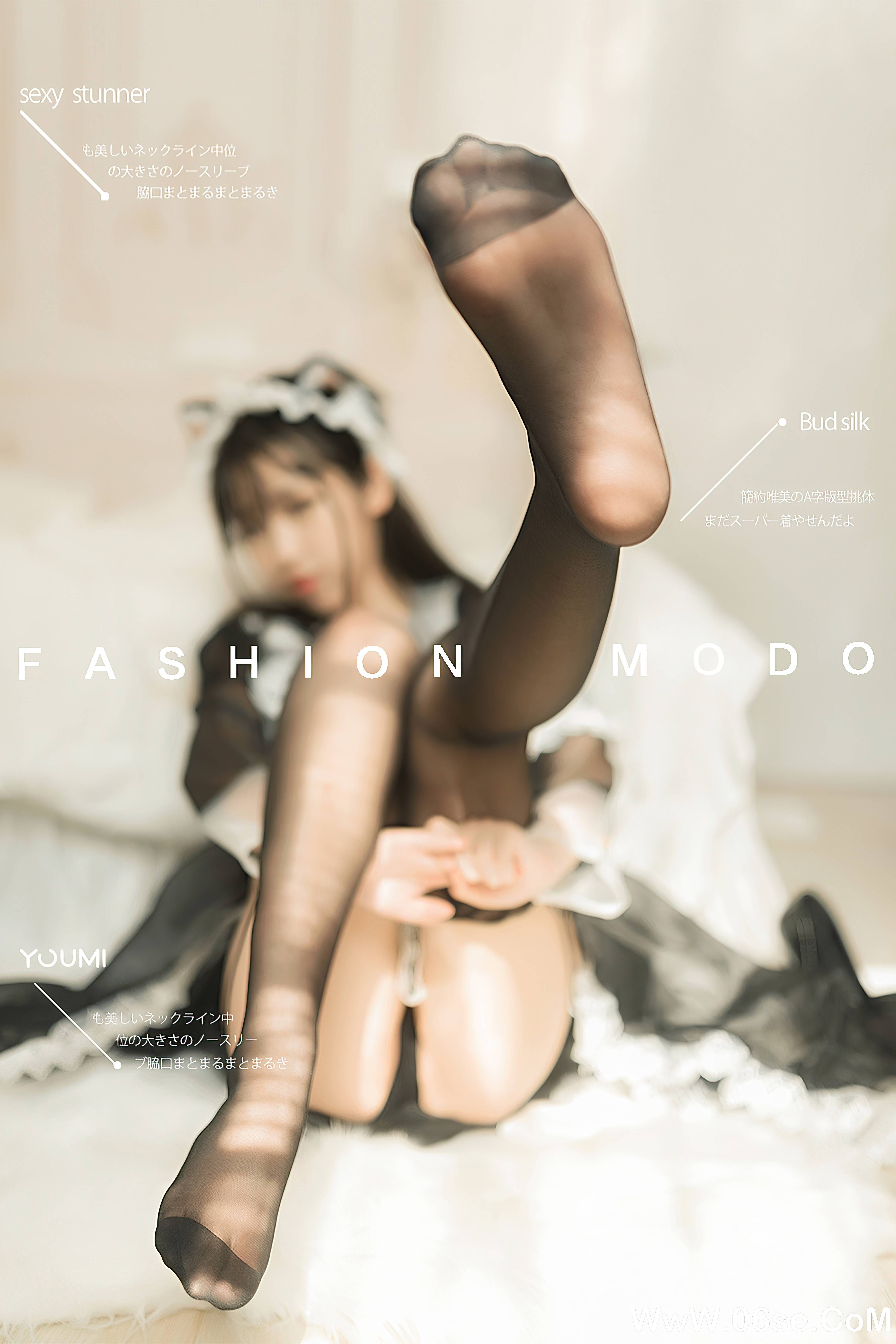 [YouMi尤蜜] 2021.09.01 黑丝猫娘女仆 呆猫[20+1P342M]-六色网