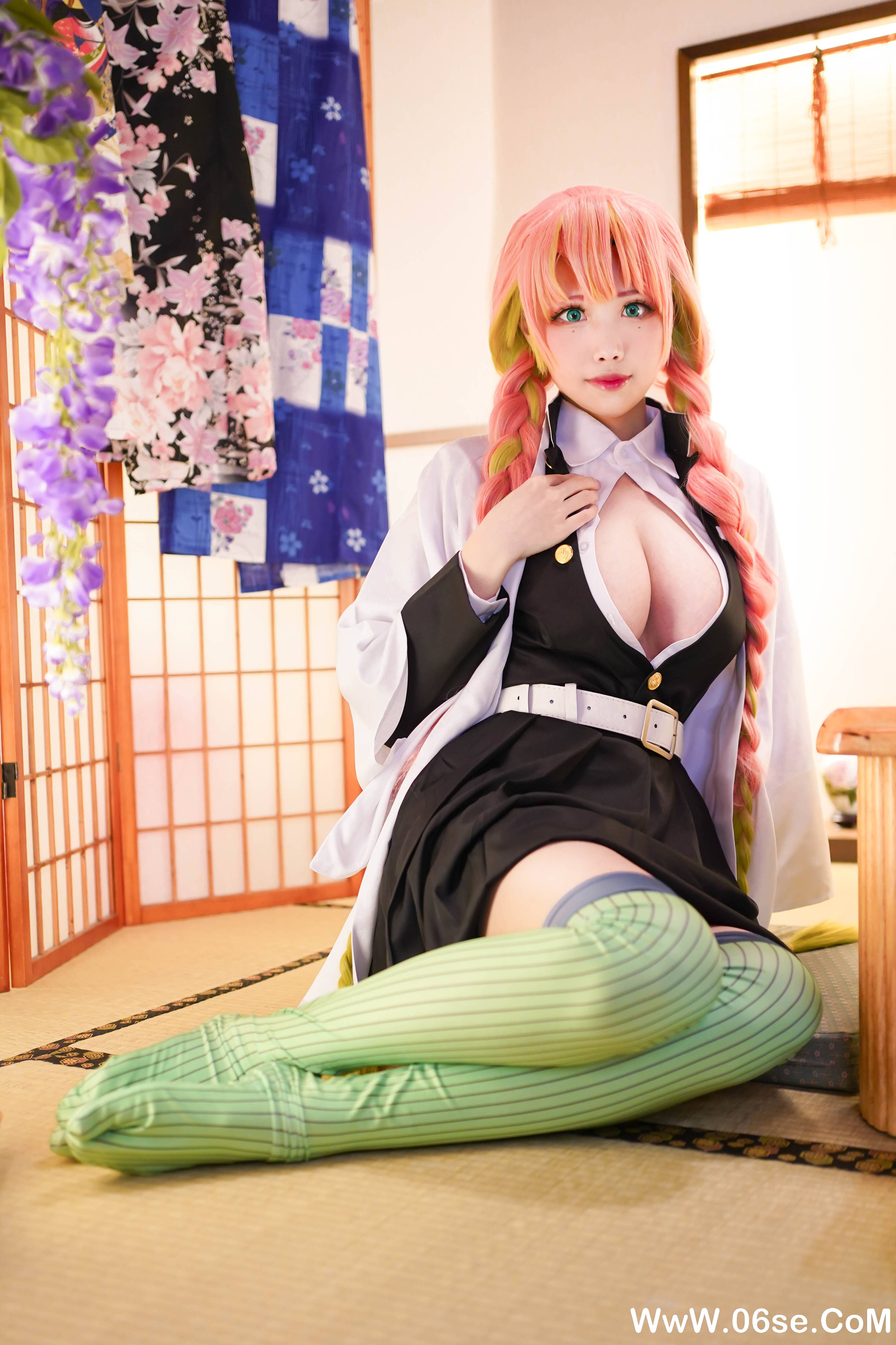 图片[2]-Coser萱-KaYa NO.127 — 鬼灭之刃 甘露寺[35P176M]-六色网