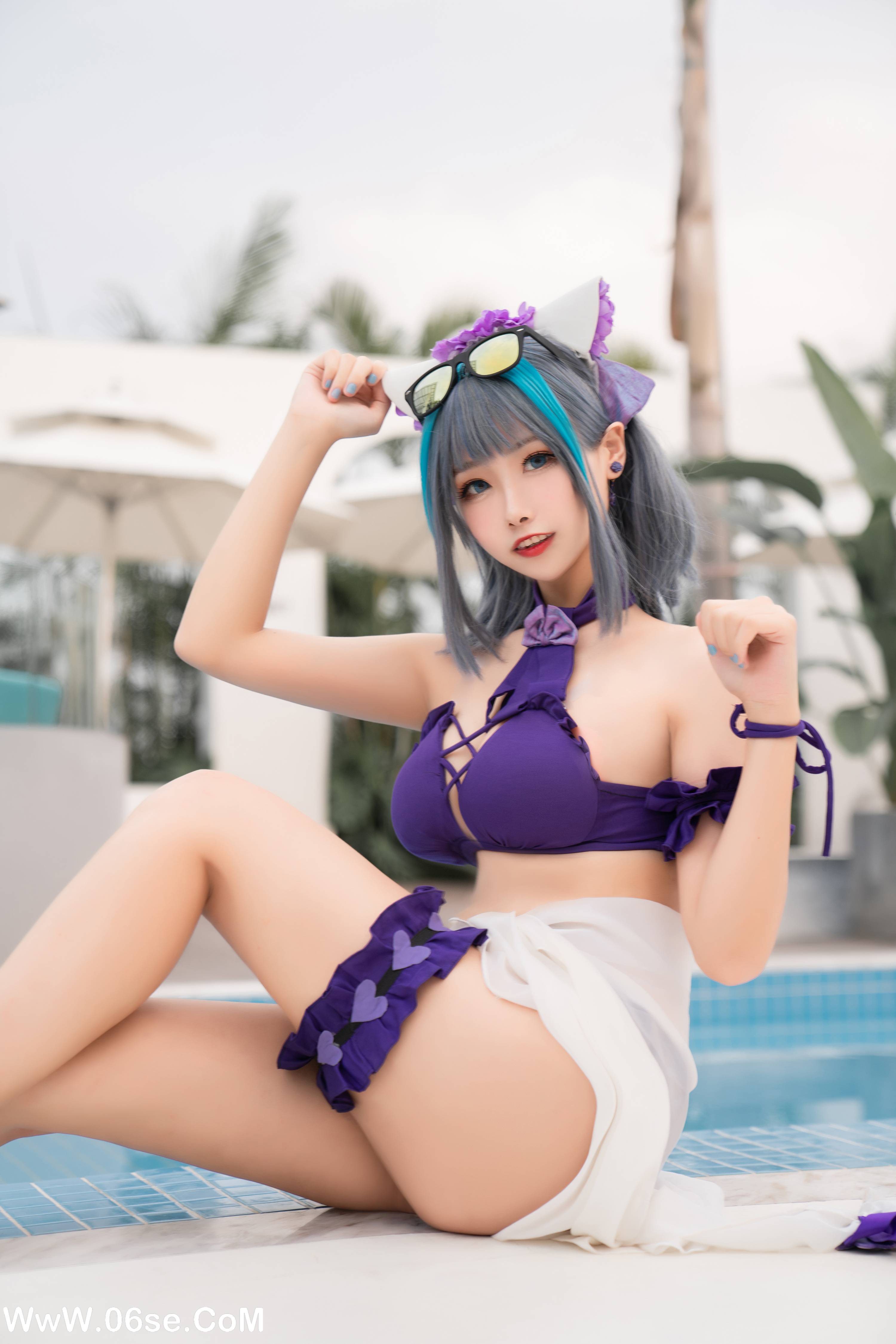 图片[26]-Momoko葵葵 NO.018 – 柴郡水着[40P+1V313M]-六色网