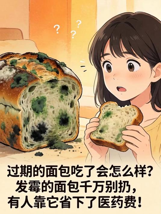过期的面包吃了会怎么样？发霉的面包千万别扔，有人靠它省下了医药费！