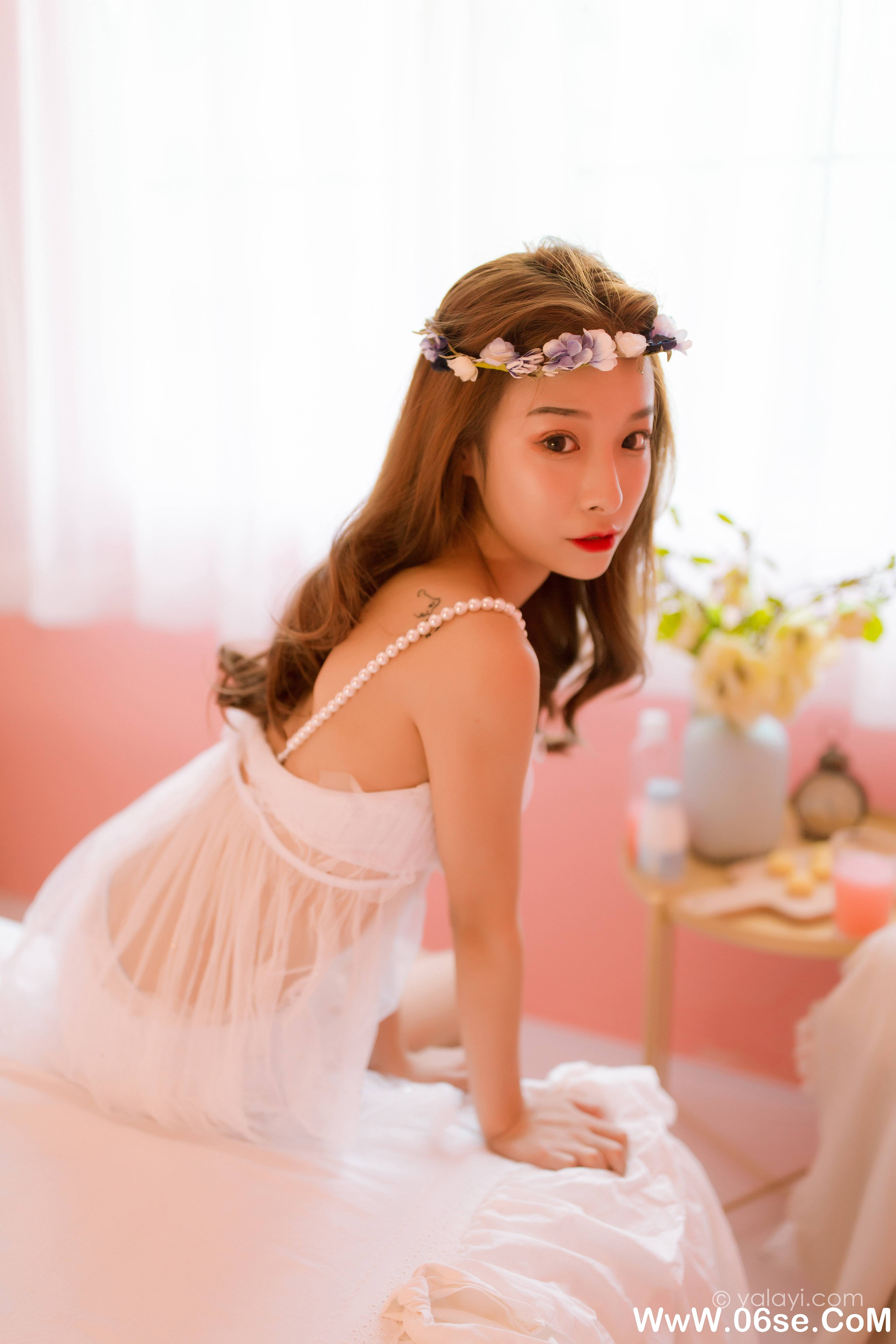 图片[9]-[YALAYI雅拉伊] 2021.06.24 NO.806 微微《粉色少女》[55+1P537M]-六色网