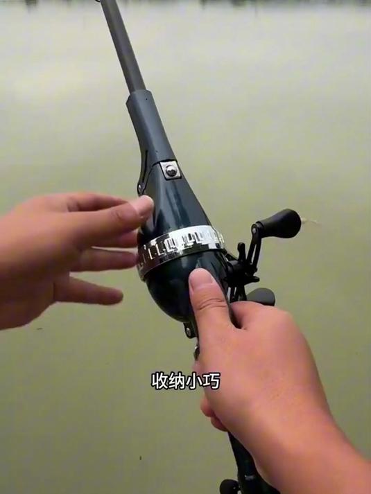 鱼竿选对了?钓鱼不用愁!这款折叠鱼竿,狂拉不断,一钓一个准
