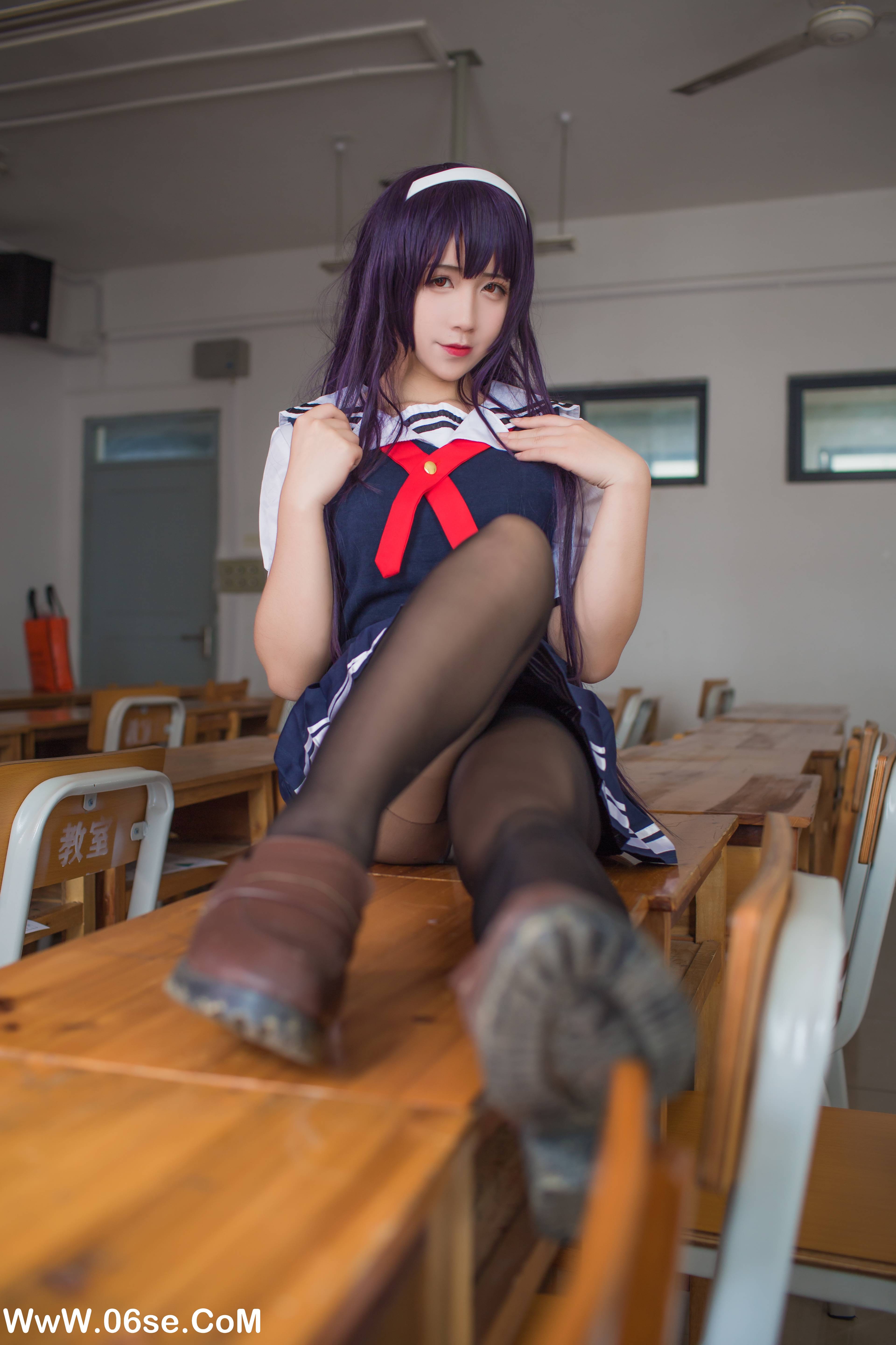 图片[36]-九曲Jean NO.039 – 霞之丘诗羽夏季校服[40P349M]-六色网