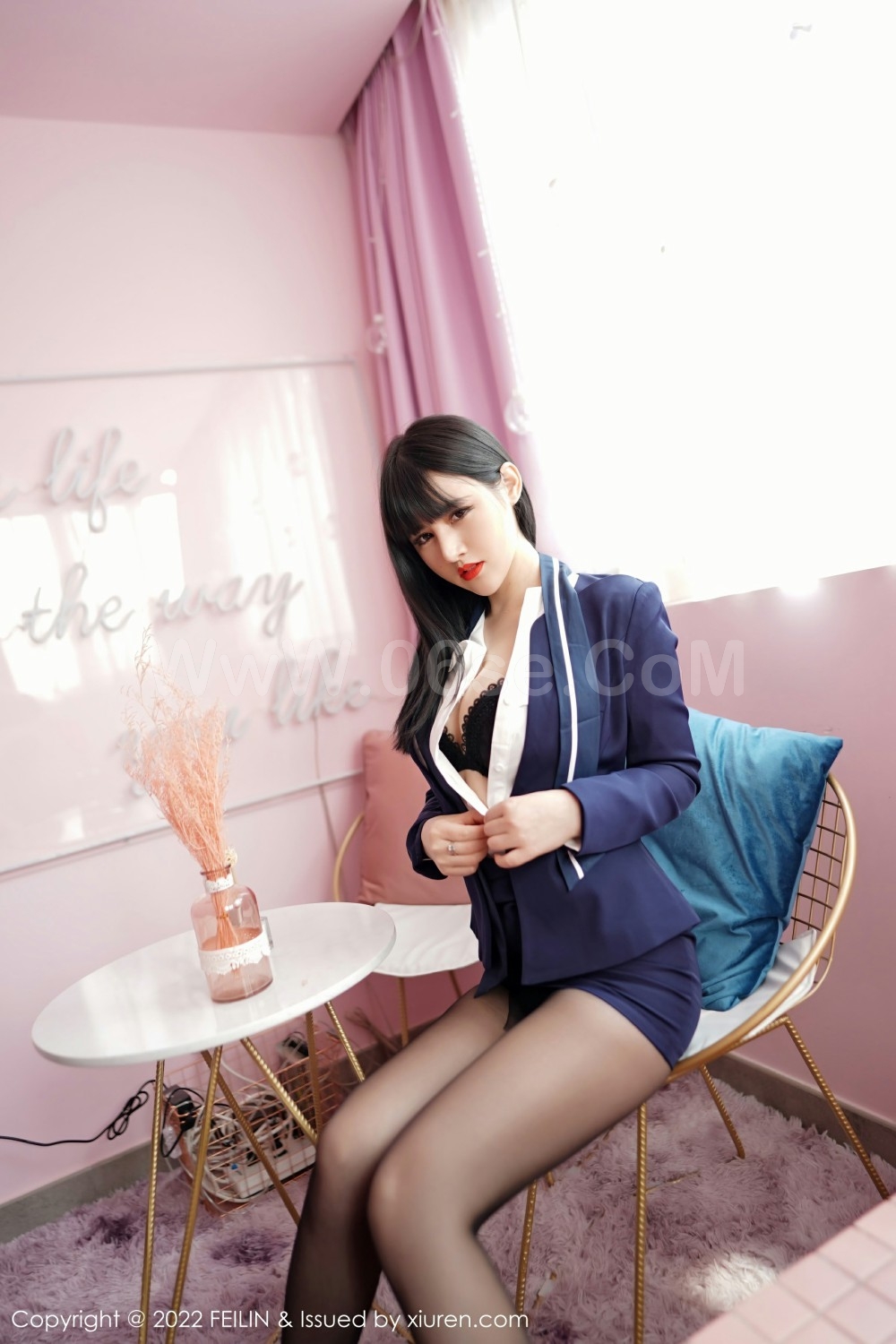 图片[14]-[FEILIN嗲囡囡] VOL.432 诗诗kiki 制服诱惑-六色网