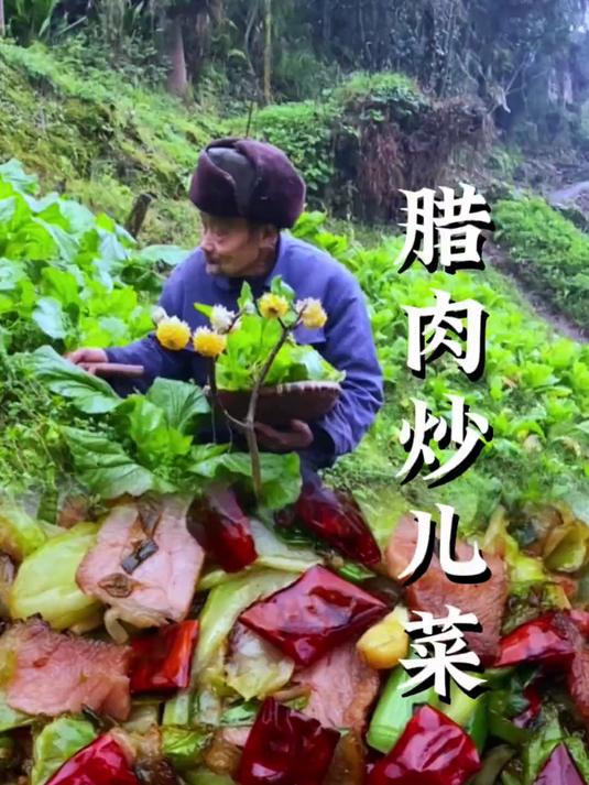 腊肉炒儿菜春天的味道不管是清炒还是和肉炒都特别下饭太好吃了