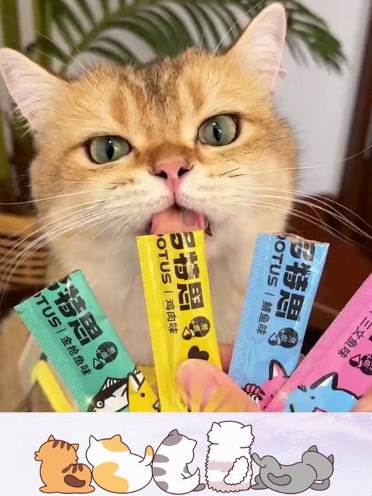 天然配方,猫生鱼油猫条,绿色养宠新选择!