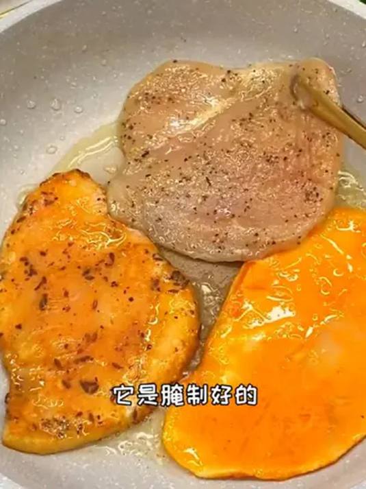 原切鸡胸肉做的奥尔良鸡排 好吃实惠 全家爱