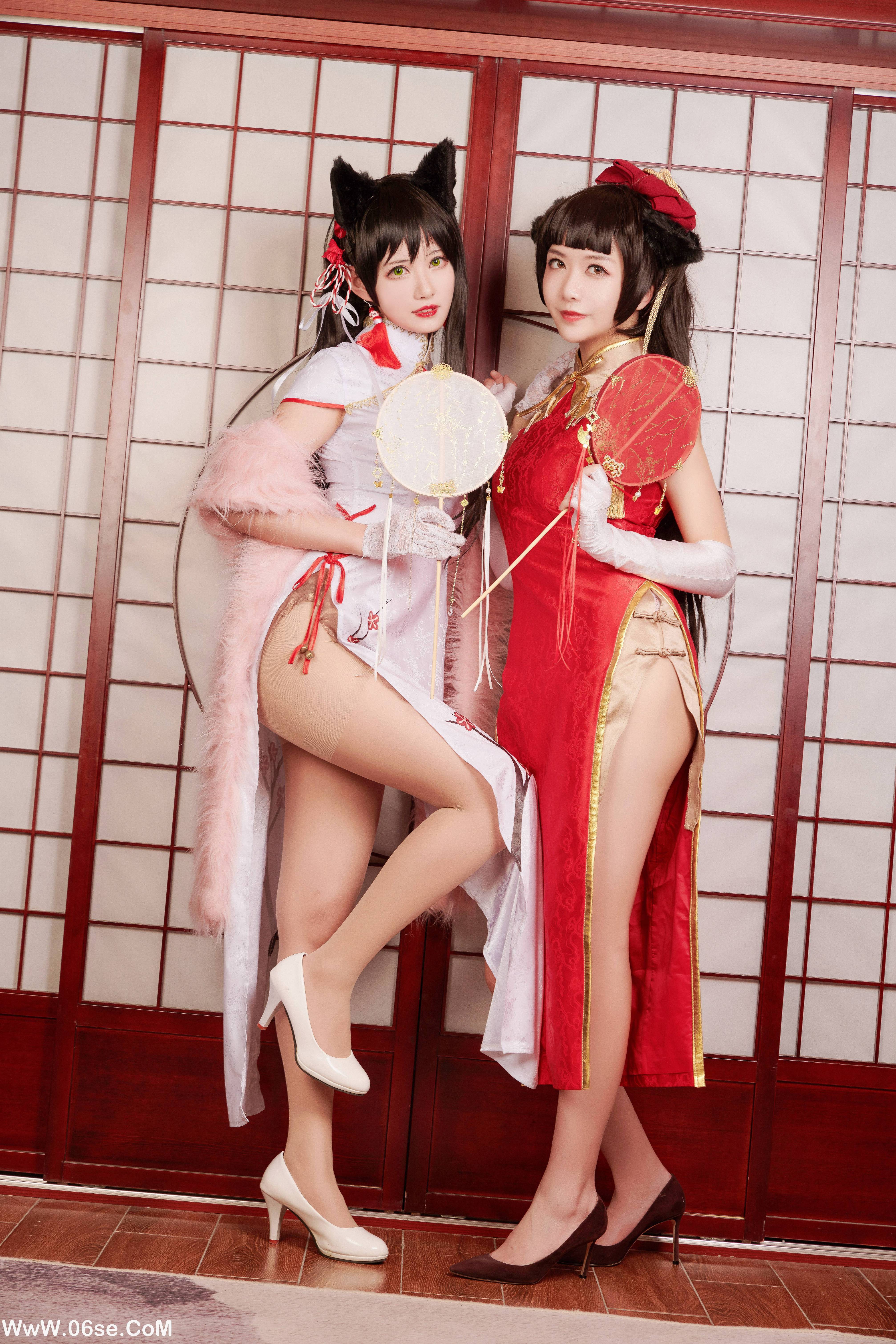 图片[6]-源纱希喵喵喵 NO.004 &Meiyi_烛墨 犬獒旗袍 [12P157M]-六色网